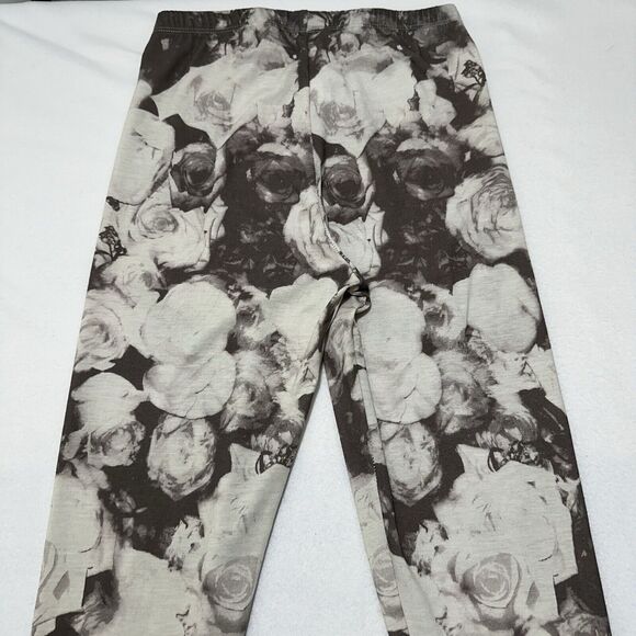 BDG Women's Medium Gray Floral Stretch Leggings High Rise Pull On 28" Inseam - Picture 7 of 11